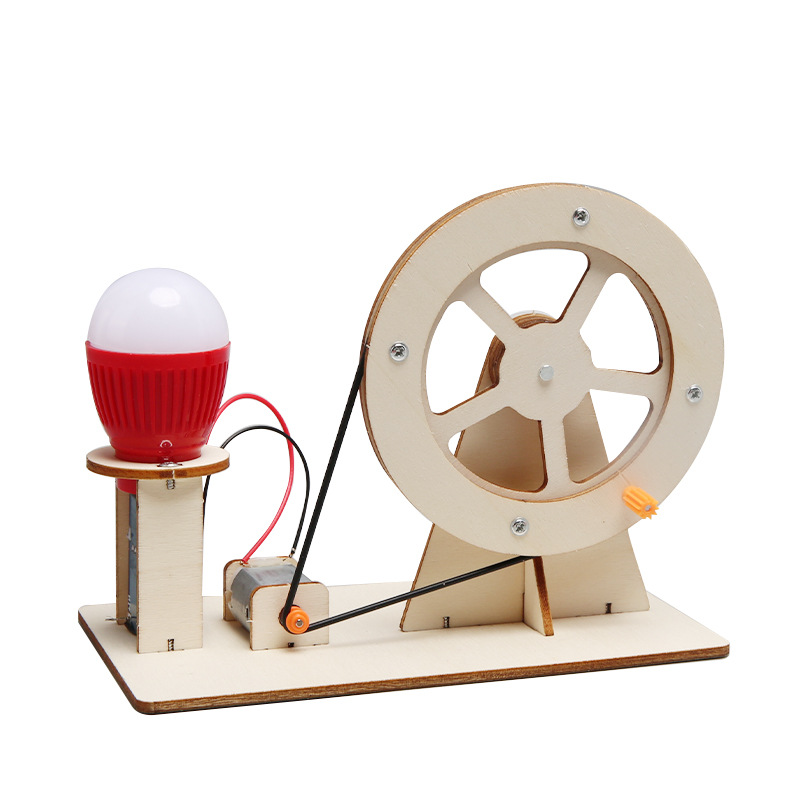 Science Max - Mini DIY Hand Crank Generator Gloeilamp