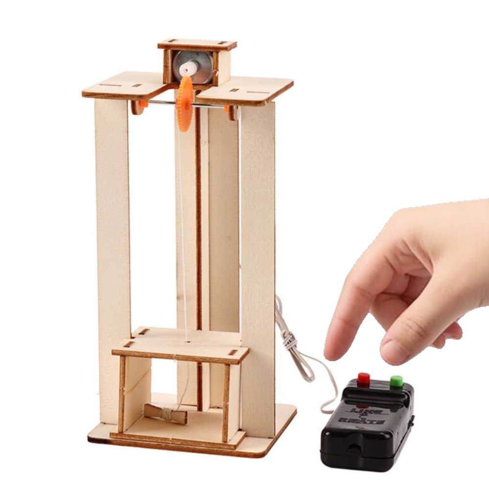 Science Max - DIY Elektrische Lift Model Puzzel Speelgoed