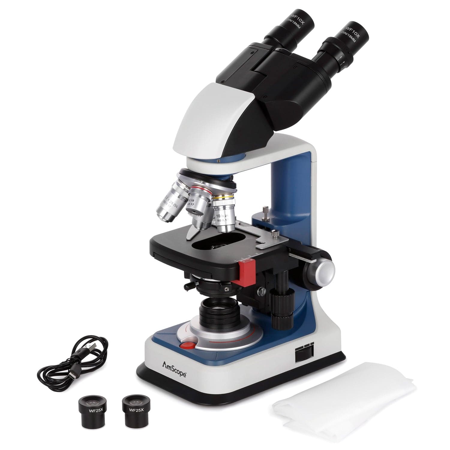 AmScope 40X-2500X vergroting s - Microscope Compound 40X recensie en prijs