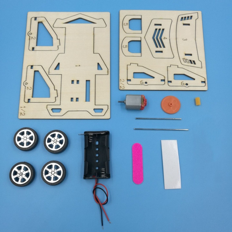 DIY-montage raceauto kleine ma - Science Hobby Kit recensie en prijs