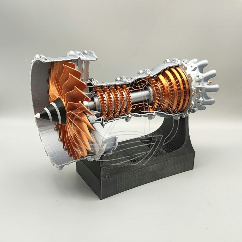 Miniatuur turbofanmotor model, - Science Hobby Kit recensie en prijs