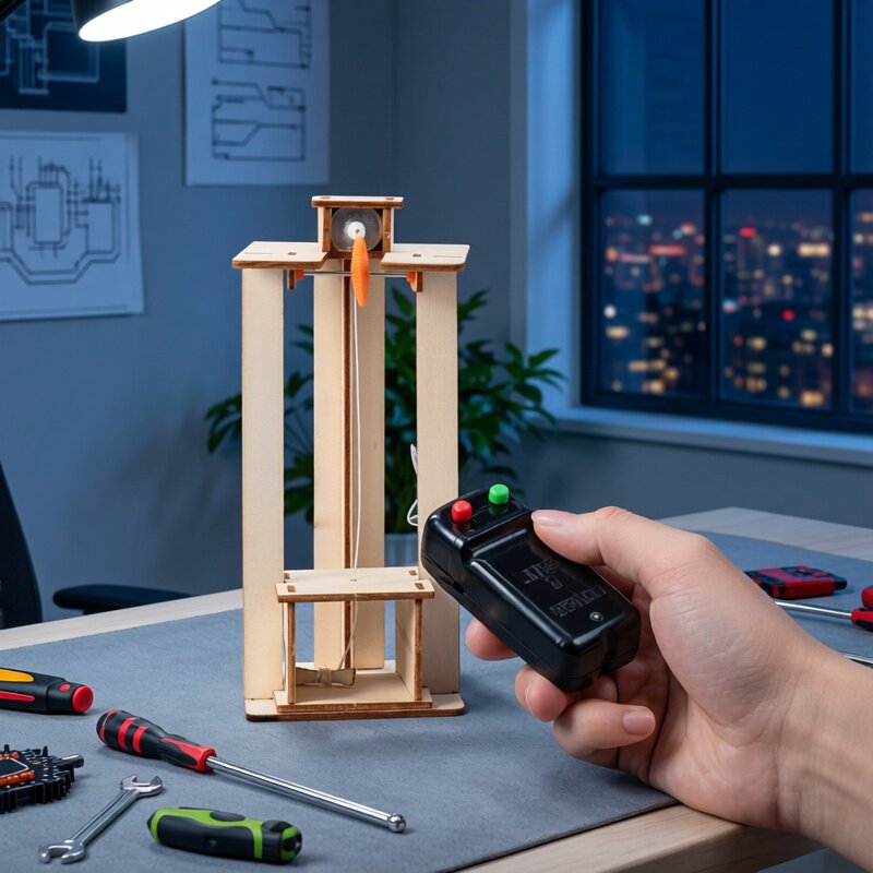 DIY Elektrische Lift Model Puz - Science Max recensie en prijs