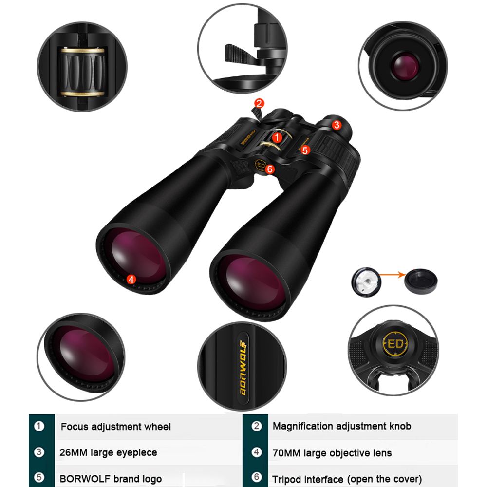 BORWOLF Grote objectieflens 25 - National Geographic Telescope 70Mm recensie en prijs
